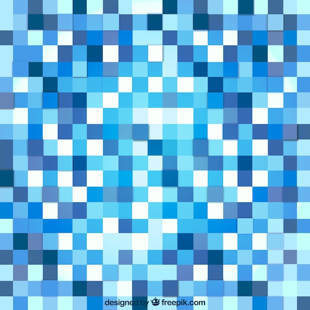 Blue abstract background with squares