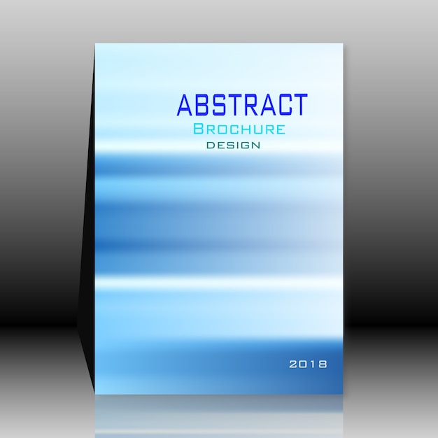 Free Vector blue abstract brochure