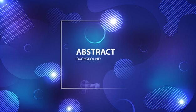 blue abstract gradient geometric shape background