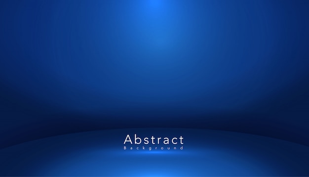 blue abstract shape studio room