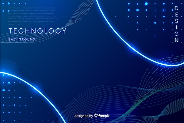 Blue abstract technology background