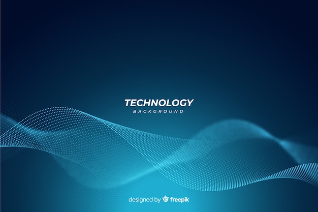 Blue abstract technology background