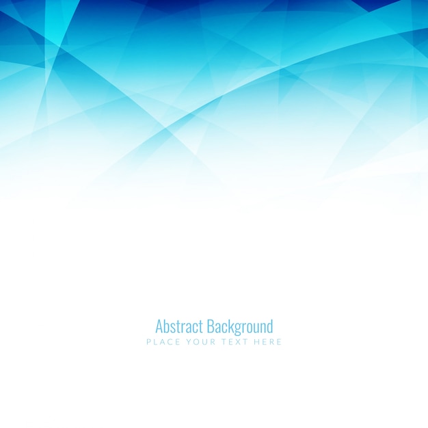 Blue background of abstract shapes