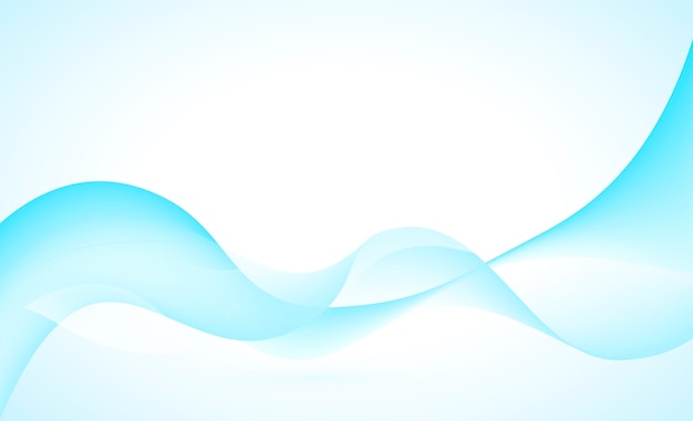 Blue background with abstract waves