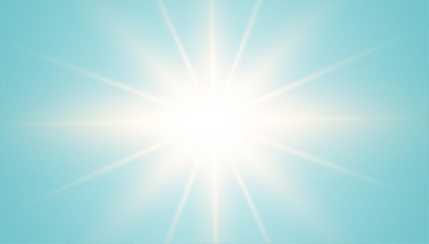 Blue background with lens flare effect at center