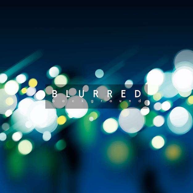 Free Vector blue bokeh background