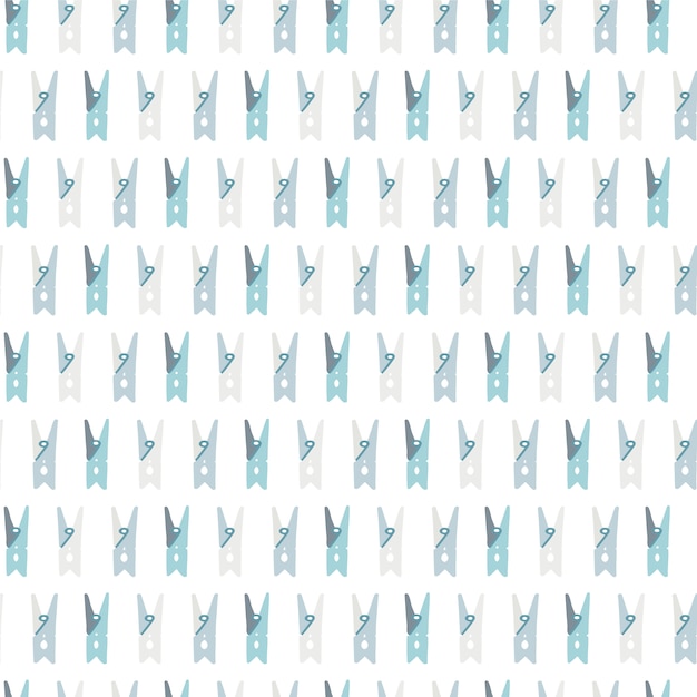 Blue clothes peg pattern background