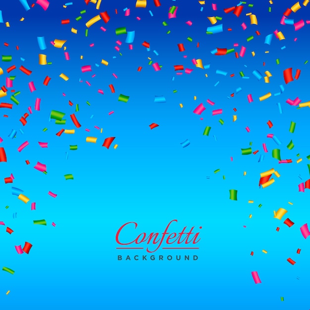 Blue confetti background