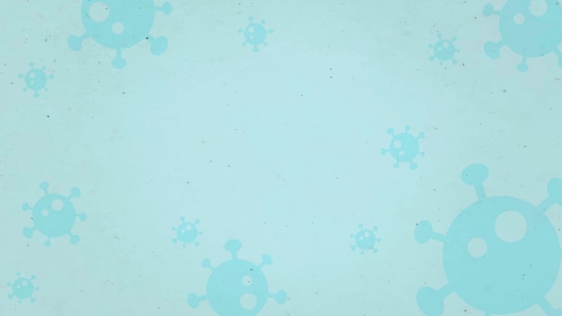 Blue coronavirus patterned background