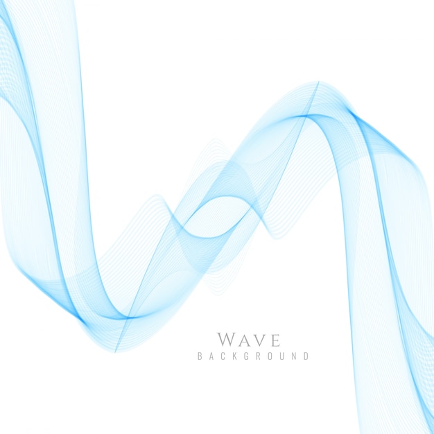 Blue dynamic wavy background