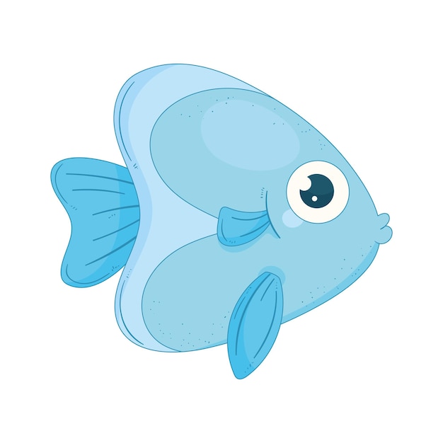 Free Vector blue fish swiming