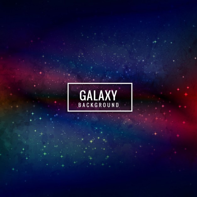 Free Vector blue galaxy background