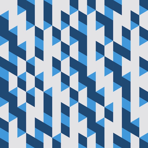 Free vector blue geometric seamless pattern abstract background vector illustration