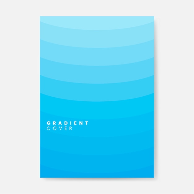 Free vector blue gradient cover graphic design