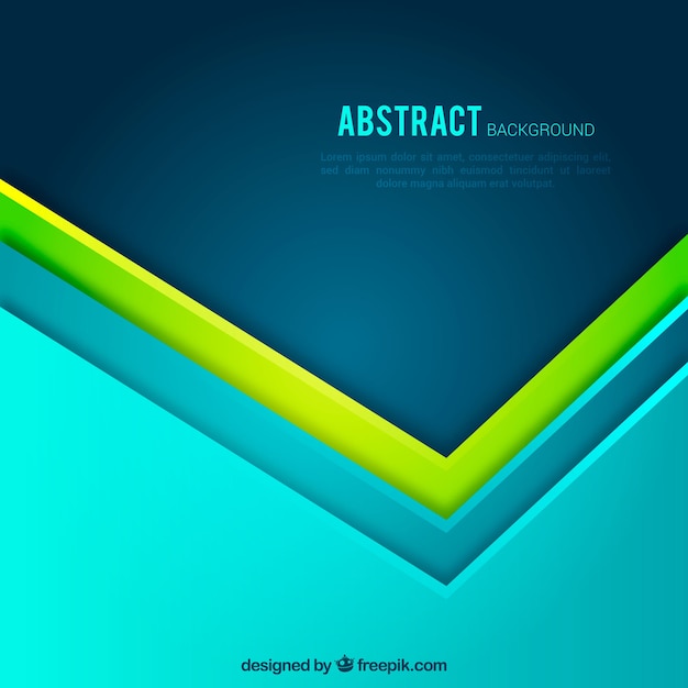 Blue and green abstract background with geometric shapes