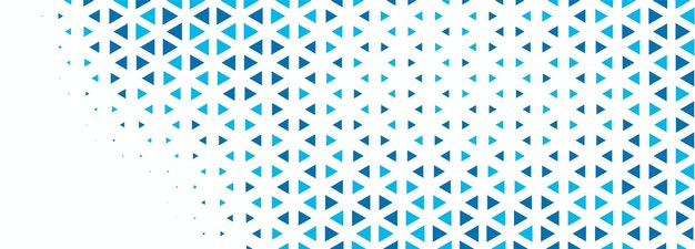 Blue halftone banner on white background