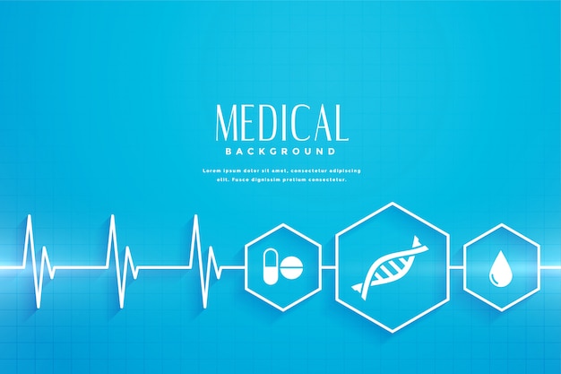 Free Vector blue healthcare and medical concept background 