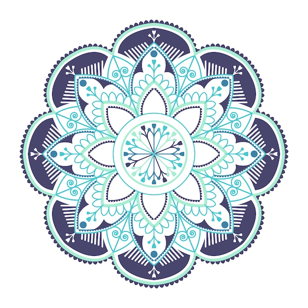 Blue Indian mandala