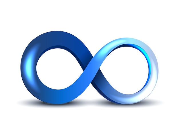 Blue Infinity Symbol