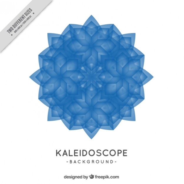 Free Vector blue kaleidoscope background