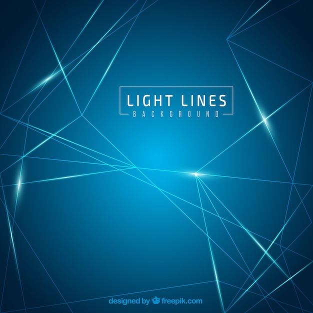 Blue light lines background