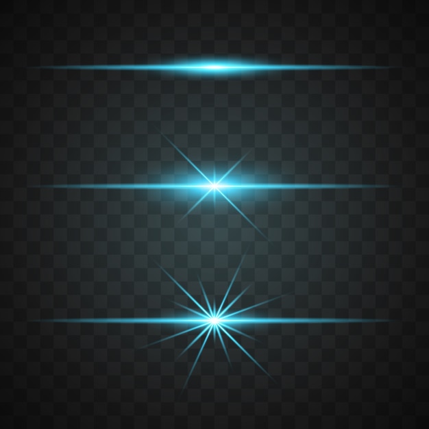 Free Vector blue lights collection