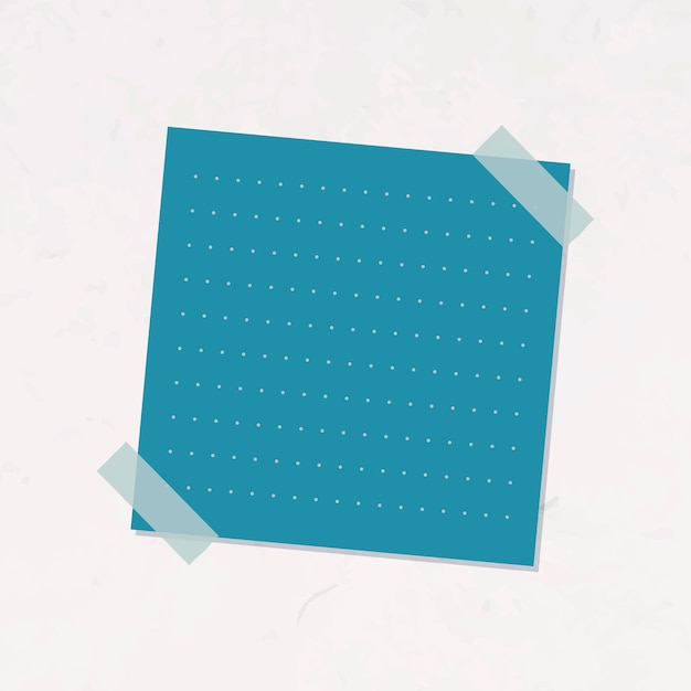 Free vector blue lined notepaper sticker vector