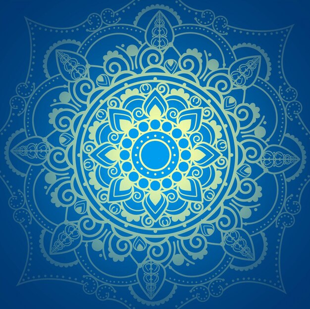 Blue mandala background