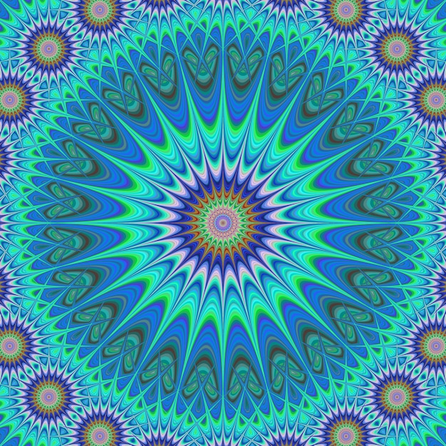 Free Vector blue mandala background