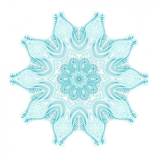 Free Vector blue mandala