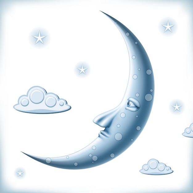 Free Vector blue moon