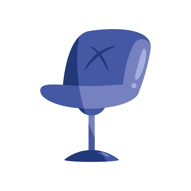 Free vector blue office chair