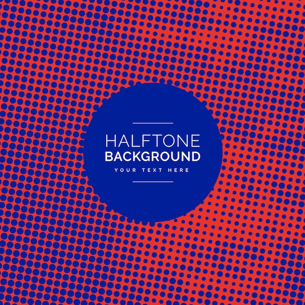 Free Vector blue and orange half tone background design