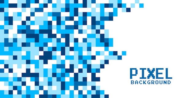 Free Vector blue pixel dots tiles background