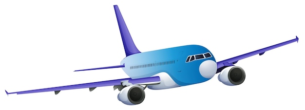 Free Vector a blue plane