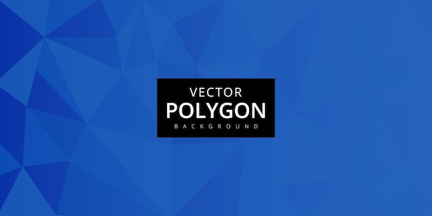 Free Vector blue polygon pattern multipurpose monochrome abstract background banner