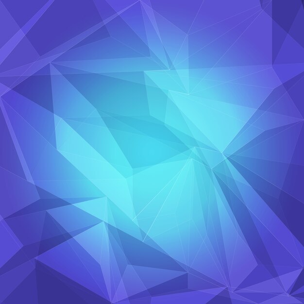 Blue polygonal background design