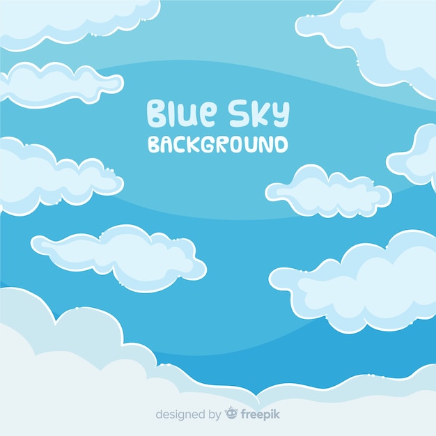 Blue sky background