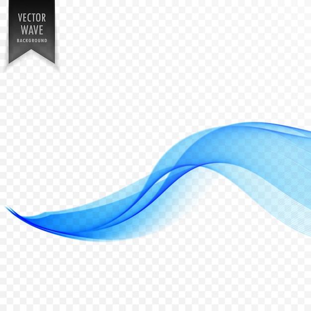 Blue smooth wave background design