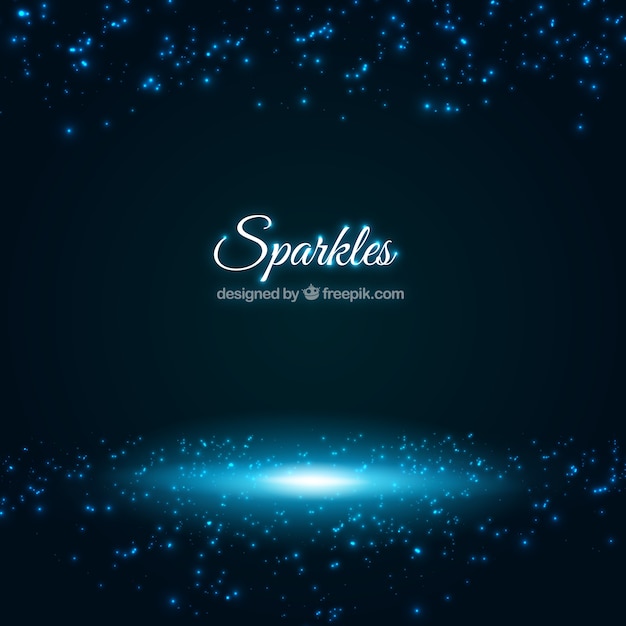 Blue sparkles background