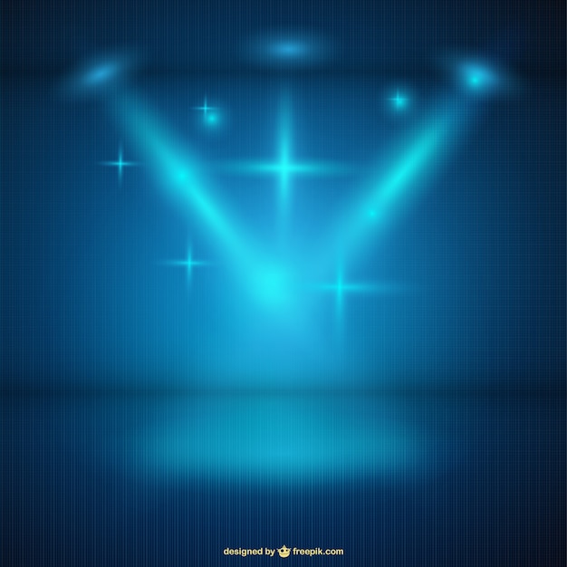 Free Vector blue spotlight background