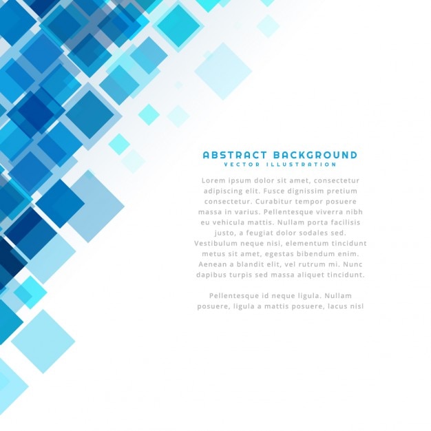 Blue squares background template