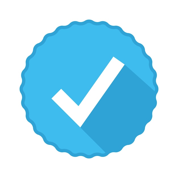 Free Vector blue star check mark