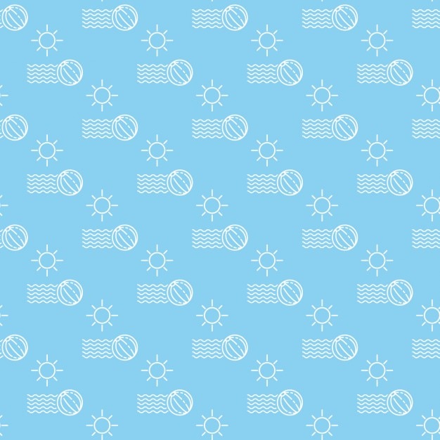 Blue summer pattern design