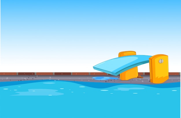 Free Vector blue swimming pool background