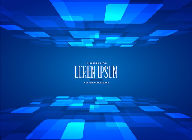 blue technology style background design