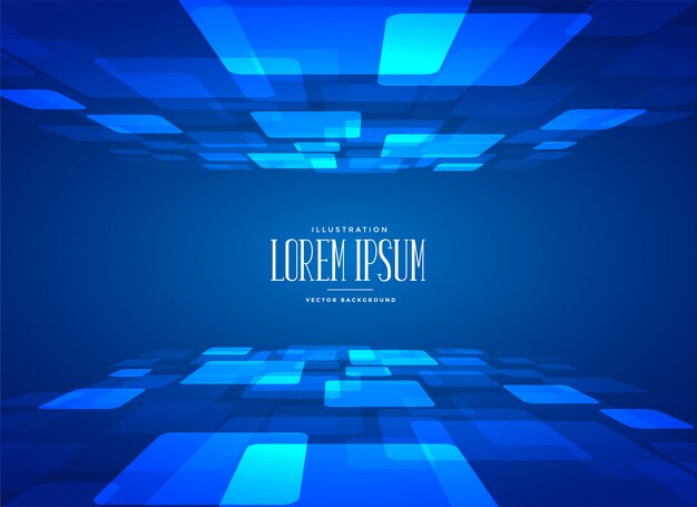 blue technology style background design