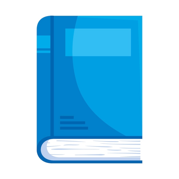 Free Vector blue text book library icon