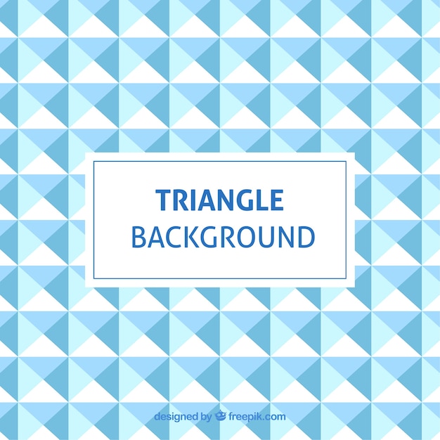 Blue triangle background