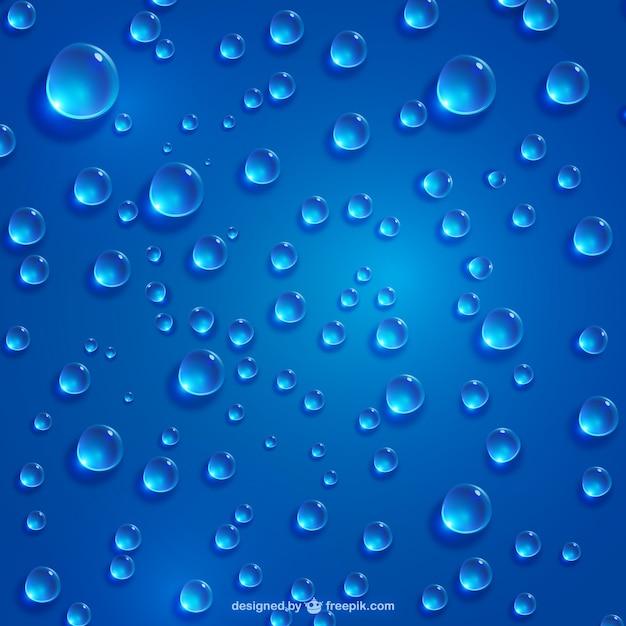 Free Vector blue water drops